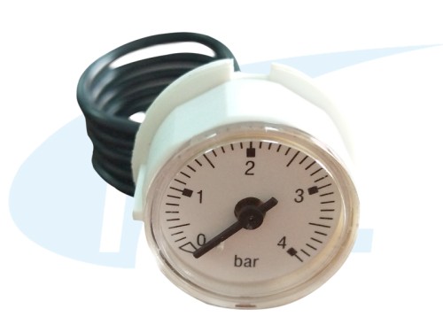 BY28 Wall mounted furnace pressure gauge - White shell