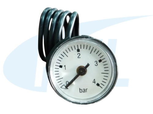 BY28 Wall mounted furnace pressure gauge - Black shell